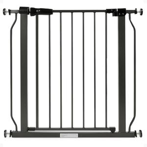 BalanceFrom Easy Walk-Thru Baby and Pet Safety Gate with Hold-Open and Auto-Close  Adjustable Steel Barrier for Stairs, Doorways, and Hallways, No Drilling Installation