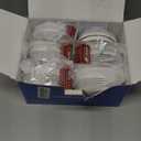 Fire Alarms Smoke Detectors, Photoelectric Sensor Smoke Alarm Battery Operated, Fire Alarm with Test Button & Low Battery Signal, LED Warning Light 85 dB Alarm Sound for Bedroom and Home, 6 Pack