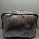 Madison Park Essentials Brystol 24 Piece Room in a Bag Faux Silk Comforter Jacquard Paisley Design Matching Curtains Down Alternative Hypoallergenic All Season Bedding-Set, King(104"x92"), Brown