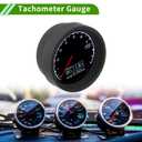 2.5" 60mm Tachometer Gauge Colorful Pointer RPM Tachometer Tach Gauge 0-9000RPM W/Sensor and Bracket Universal Car DC 12V