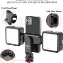 Phone Tripod Mount Holder for iPhone - ULANZI ST-06S Camera Hot 2 Cold Shoe Phone Mount Compatible for iPhone Android Sony Canon DJI Ronin S/SC Zhiyun Gimbals
