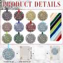 Kasyat 24 Sets Christmas Thank You Ornaments Employee Appreciation Gifts Acrylic Hanging Ornaments Bulk with Card and Bag for Coworker Team Nurse Teacher Xmas Tree Decor (Awesome Sign)