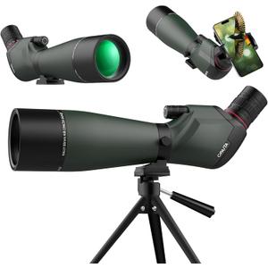 25-75X80 Spotting Scope for Shooting Hunting - Spotter Scopes with Tripod Phone Adapter Waterproof HD Scope for Target Shooting Bird Watching 25-75X80 Spotting Scope for Shooting Hunting - Spotter Scopes with Tripod Phone Adapter Waterproof HD Scope for Target Shooting Bird Watching