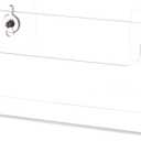 Homaisson Clear Acrylic Mail Holder Box for Desk or Wall Mount, Mail Organizer Countertop, Modern Wall Mounted or Tabletop Mailbox, Letter Storage Organizer Box