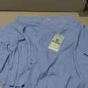 DLOODA Tennis Skirt for Women with Pockets Shorts Crossover High Waisted Athletic Golf Skorts Running Workout Skirts 2 in 1 Sky Blue XL