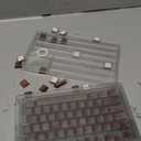 XVX PBT Keycaps - Side Print Shine Through Custom Keycaps 60 65 75 100 Percent, Retro Dye Sub & Double Shot Key caps Set 126 Keys, Cherry Profile for Mechanical Keyboard, Walnut Textures
