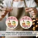 Couple Ornament 2025 - Couple Gifts for Women Men, Thank You Gifts for Girlfriend Boyfriend Her Him, Ceramic Christmas Ornament for Tree Decor - Holiday Keepsake & Xmas Gift Exchange Idea