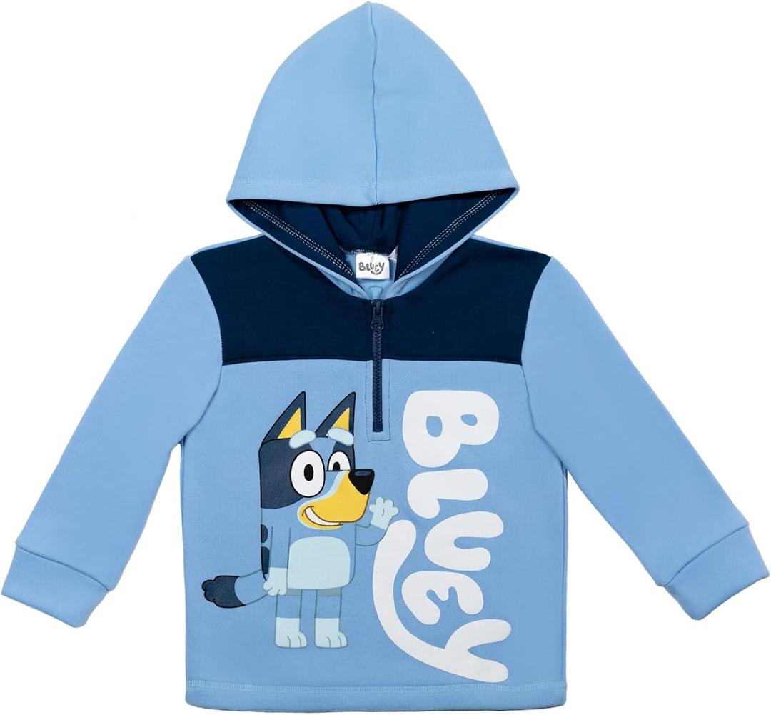 Bluey Bingo Fleece Half Zip Hoodie Toddler to Big Kid (2T)