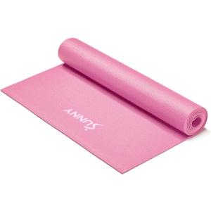 Sunny Health & Fitness Non-Slip Yoga Mat Durable, Anti-Tear, Lightweight, Cushioned Support for Yoga, Pilates, Stretching Exercises, Meditation and Floor Workouts | Multiple Sizes & Colors 68"L x 24"W x 0.16"Th