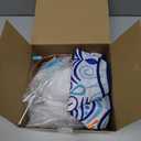 Pawtners Interactive Cat Toy: 5 in 1 Automatic Cat Toy for Indoor Cats, Rechargeable Hide and Seek Toy with PVC Cover, Battery Operated Kitten Laser Toy with Feather Accessories Pack, Blue