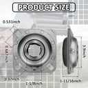 FD209RM 1-1/8" Square Bore Disc Harrow Flange Bearing Unit for Farming Applications FlexKing Kewanee Sunflower Replaces FD209R(RM) DHU1-1/8S-209 B2725 DHU118S209 B238799B 900918 FD209-1.1/8SQ