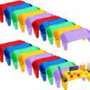 Kisston 25 Pcs Kids Lap Desk Tray Bulk 19.7" x 9.8" x 7.1" Bed Table Plastic Portable Activity Tray with Extra Storage Space for Kids Students Eating Work Study School Classroom (Multicolor)