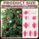 24 Pcs Christmas Mini Paper Honeycomb Ornaments with DIY Garland String 3D Honeycomb Hanging Christmas Decorations Neutral Ornaments for Xmas Tree Home Decor Farmhouse Party Birthday Holiday