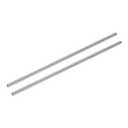 uxcell 2 Pcs Linear Motion Rod Shaft Guide 8mm x 370mm (0.315" x 14.57") Hardened Chrome Plated Steel Linear Rail Rod for 3D Printer, CNC Machine