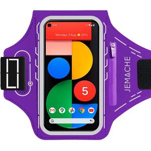 Pixel 9 Pro XL, 8 Pro Armband, JEMACHE Gym Running Workouts Phone Arm Band for Google Pixel 9 Pro XL, 8 Pro, 7, 7 Pro, 6, 6 Pro with Card Holder (Green)
