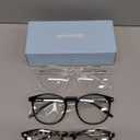 IBOANN Iconic Blue Light Glasses for Woman - Computer Glasses 99% Blue Light Blocking - Anti Eyestrain & UV Glare Protection