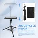 Projector Stand Tripod,Adjustable Height 21" to 44" Foldable Projector Tripod Stands Laptop Floor Music Stand for Office, Home, Stage, Studio, DJ Racks Holder Mount(COLOR:Black)