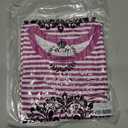 Gardenwed Long Sleeve Shirts for Women Striped Crewneck Loose Fit Basic Tops 2025 Fall T-Shirt (Pink, XL)