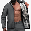 RDX Sauna Suit Full Body Heat Sweat Suit, REACH OEKO TEX 100 CERTIFIED, Anti Rip Long Sleeve Tracksuit Top Bottom SIZE S
