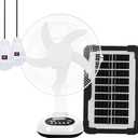 12 inch New Update Rechargeable Solar Powered Fan,14400mAh AC DC Portable Camping PowerBank 12 Inch Oscillating Tabletop Fan with Led Night Light for Home Office Outdoor Camping Tent Traving (1)