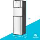 Avalon B3BLOZONEWTRCLR Limited Edition Self Cleaning Water Cooler Water Dispenser - 3 Temperature Settings - Hot, Cold & Room Water, Durable Stainless Steel Construction, Bottom Loading - UL/Energy Star Approved