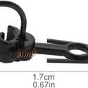 HP0887M 6 Pairs HO Scale 1:87 Horn Coupler Hook 17mm E-Z Mate Magnetic Knuckle Couplers with Box Lid Pocket Cover with Screws for Freight Car Trains Railroad (Coupler and Box)