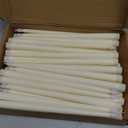 Baquler 50 Pcs 12.4 Inch LED Flameless Taper Candles Battery Operated Candles Bulk Ivory LED Candlesticks Flickering for Christmas Wedding Home Decor