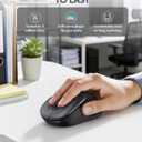 Trueque Wireless Mouse for Laptop, 2.4GHz Ergonomic Computer Mouse with Back & Forward Buttons, 3 Adjustable DPI Levels, 6 Buttons, Optical USB Cordless Mice for Windows PC, M01 (Space Gray)