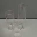 Glass Cylinder Vases Set of 24, Hewory Tall Clear Vase for Centerpieces, Glass Hurricane Candle Holders for Pillar Floating Candles, Round Vases for Wedding Events Table Decor, 2.6 in Diameter