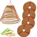 Hanging Citronella Incense Coil - Long Lasting 36 Hours Burn,5 Pack (7")