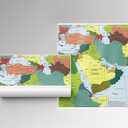 3 x Middle East CIA Map - Iraq Iran Israel Political 2003 Wall Poster - Palestine, Gaza Strip, West Bank, Lebanon War -Unframed Home Schooling Classroom (16"x19")