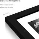 Real Glass Collage Picture Frames - 7 Pack, Gallery Frame Set, Multi Sizes Including 11x14, 8x10, 5x7, Collage Wall Decor for Hanging or Tabletop Display, Black