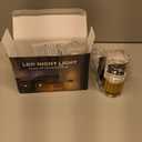 L LOHAS LED Night Light, Dimmable Night Lights Plug into Wall, 2 Pack Acrylic Nightlight with 0-100 LM Adjustable Brightness, 3000K Plug in Night Light with Dusk to Dawn Sensor, for Bathroom Hallway