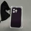 Miracase Designed for iPhone 14 Pro Case, with Tempered Glass Screen Protector, [Upgraded Camera Protection], Shockproof Liquid Silicone Rubber Phone Case Cover for 14 Pro 6.1 inch, Dark Purple