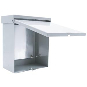 Steel Outdoor Electrical Junction Box, 12 X 10 X 6'' Outdoor Electrical Box Waterproof with Mounting Plate, Wall Mounted Lockable Electrical Junction Box for Indoor/Outdoor