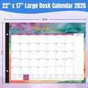 Large Desk Calendar 2027, Oct 2026 - Jun 2028, 21-Month Calendar 2027-2028, 22" x 17"