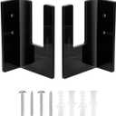 2pcs Snowboard Wall Mount, Snowboard Wall Rack Hanger Snowboard Storage Rack Wall Mount Snow Board Display Rack for Ski Board Longboard(Black)