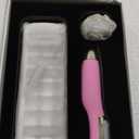 Sonic Dermaplane Razor for Women Face, Dermaplaning Tool for Face, Sonic Edge Technology, Facial Hair Removal for Women, Peach Fuzz with 8 Replaceable Blades(Pink)