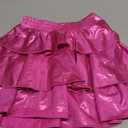 iLover Girls 3-Layers Ruffle Sparkle Skirt Shiny Dance Tutu Party Skirts 6-7 Years 120