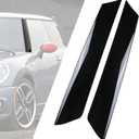 Windshield A Pillar Trim Molding (1 Pair) | Compatible with Mini Cooper R50 R52 R53 Accessories Left Driver and Right Passenger Side | Replaces 51137128157 Exterior Window A-Pillar Post Trim Panel