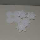 Christmas Resin Molds Silicone, 4 Pcs 3D Snowflake Molds, 4-Cavity Round Christmas Ornaments Mold Silicone Coaster Mold with Hole for Epoxy Resin, Christmas Tree Decorations