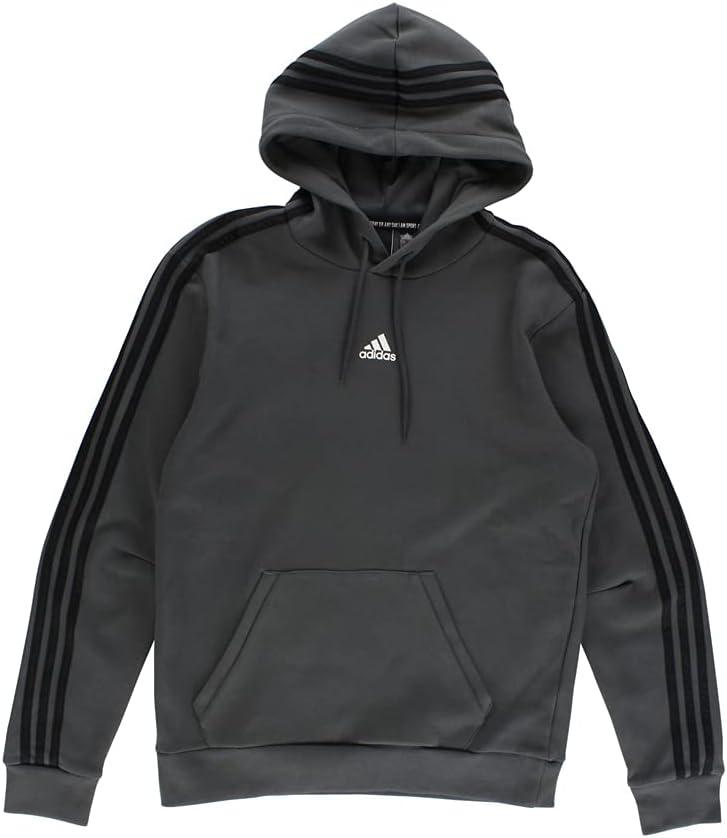 Adidas Adi Bos Stripe Hoodie Mens Active Hoodies Size 2XL, Color: Dark Grey