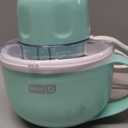 DASH My Mug Ice Cream Maker Machine (Aqua): Multi-Purpose Soft Serve Ice Cream Machine with (2) Bowls for Homemade Gelato, Sorbet, Frozen Yogurt, Built-In Ingredient Chute, Easy to Clean and Store