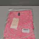 Zenlonr Womens Summer Tops Dressy Casual 2026 V Neck Satin Silk Printed Shirts Boho Long Sleeve Work Blouses(Print Pink,Large)