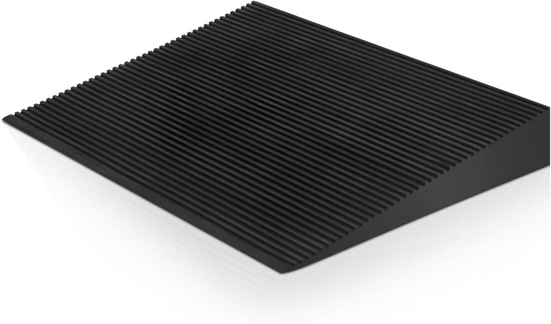 4" Rise Lightweight EVA Threshold Ramp for Wheelchairs, Walking, Scooter, 36" L x 24" W Driveway Curb Handicap Ramp with Non-Slip Surface for Doorways Home Bathroom, 800 lb Load Capacity