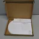 8x10 Inch White Arch Acrylic Sign with Stand | 5 Pack Blank White Acrylic Arch Sign with Base for DIY Wedding Table Numbers, Arched Wedding Signage, Events& Parties (8x10 Inch)