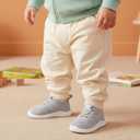 MORENDL Toddler Shoes Baby Walking Sock Shoes Infant Sneakers 0-4 Years Boy Girl Barefoot Tennis Shoe Non-Slip Brethable (Gray)