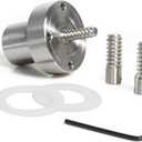 2" Steel Wood Lathe Faceplate with Screwchuck and Two Nylon washers, Fit for 1" x 8TPI Spindle Woodturing Lathe.