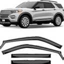 CLIM ART in-Channel Incredibly Durable Rain Guards for Ford Explorer 2020-2025, Original Window Deflectors, Vent Window Visors, Vent Deflector, 4 pcs. - 620292