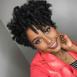 PHOCAS 10'' 5Packs Short Curly Crochet Hair Jump Wand Crochet Braids For Black Women 6MM Natural Black